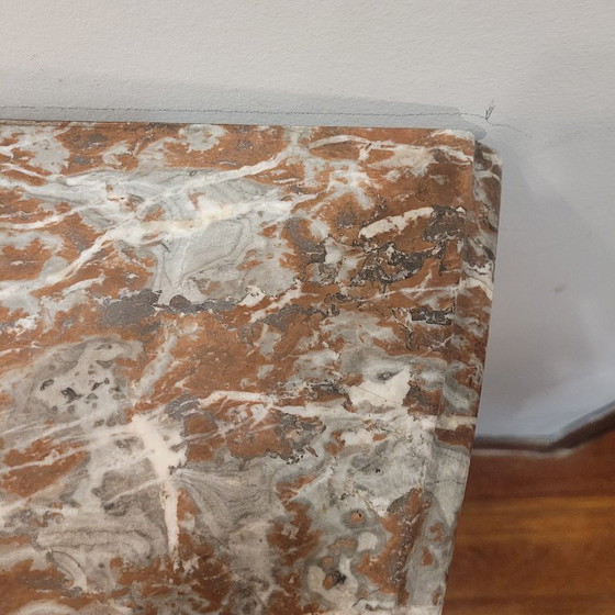 Image 1 of Consolle a muro, in legno intagliato e dorato, stile Luigi XV, XVIII secolo – Francia