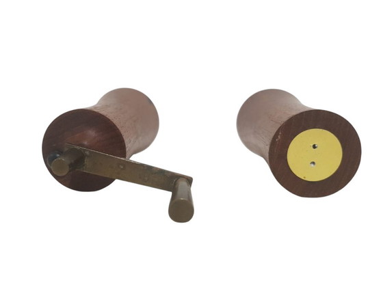 Salière et moulin à poivre en teck de Laurids Lonborg, Danemark, années 1960, lot de 2 – Accessoires de table (photo 7 of 7)