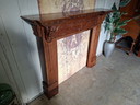 Klassieke gesneden haardombouw afm. 158x32cm en 126cm hoog.

Afmetingen binnenzijde 87,5cm breed en 94,5cm hoog  