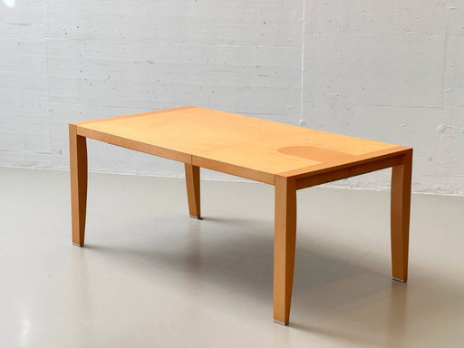 Extendable designer dining table by Chi Wing Lo for Giorgetti, Italy, 1990s