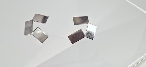 Alessi Fiato Mario Trimarchi Earring, Stainless Steel