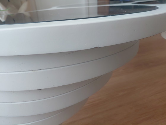 Space Age Salontafel Met Rookglas – Metaal & Hout – Metal, Wood (photo 9 of 10)