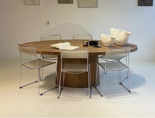 8 Spaghettistoelen Giandomenico Belotti Vintage