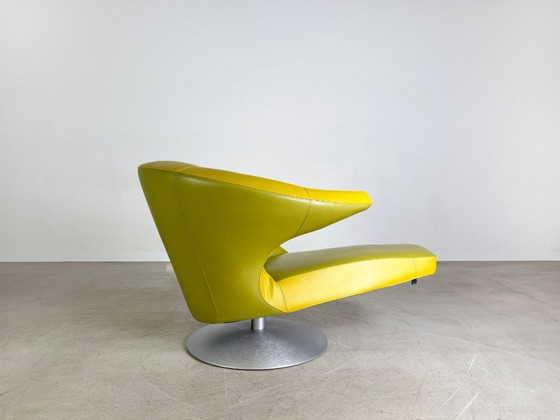 Image 1 of Originele Leolux Parabolica fauteuil Stefan Heiliger groen ontwerp