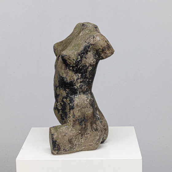 Image 1 of Concrete Female Torso Sculpture by Francine Govers, Netherlands, 1990s
