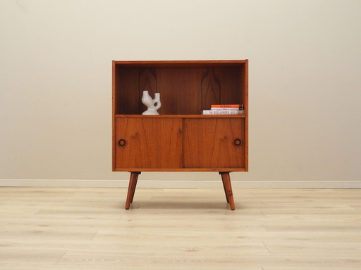 Teakhouten boekenkast, Deens ontwerp, jaren 1970, Productie: Denemarken
