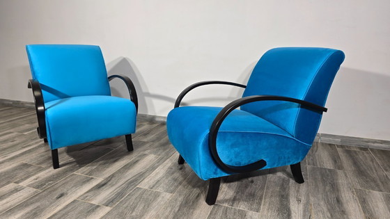 Image 1 of Set of Lounge Chairs by Jindrich Halabala