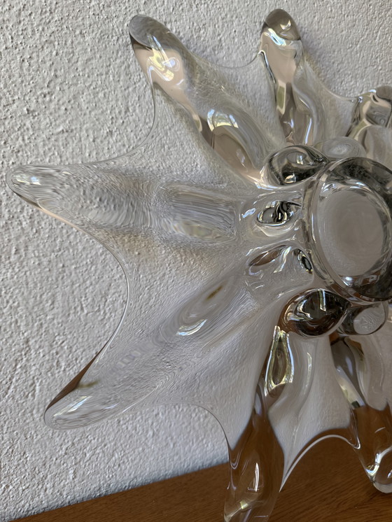 Image 1 of Large 60's star crystal bowl