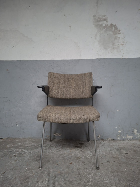 Vintage Cordemeyer Gispen Armstoel – Fauteuils, Wool, Aluminium (photo 6 of 15)