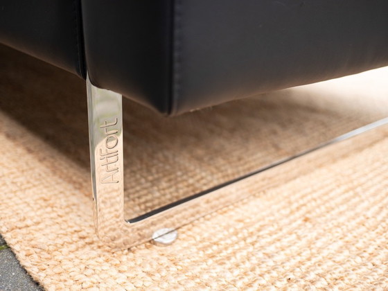 Image 1 of Artifort Mare | Sofá de diseño de piel de 2,5 plazas | Negro