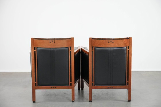 Image 1 of 2 x Sillón de diseño Art Déco Schuitema en piel negra de la serie Decoforma