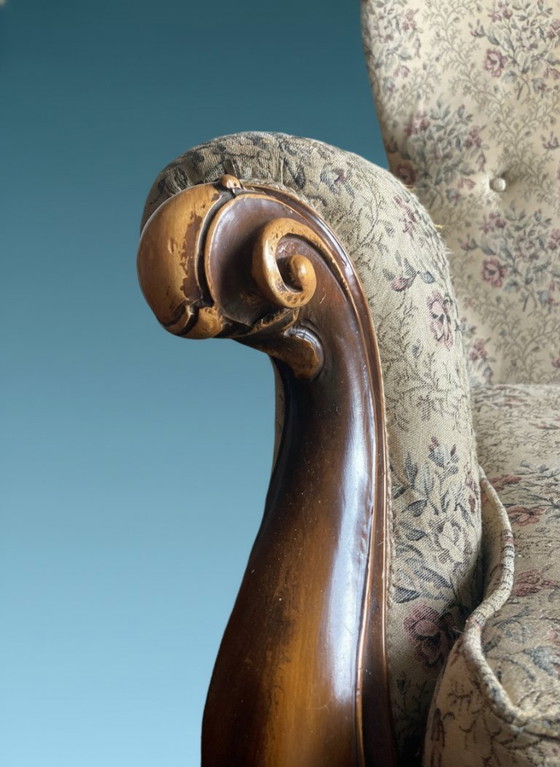 Image 1 of Canapé de style Louis XV - banquette ancienne à deux places