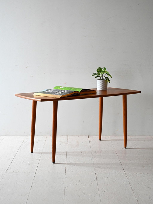 Vintage Scandinavische Teakhouten Salontafel