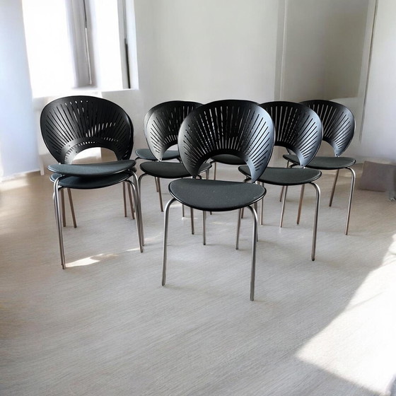 Image 1 of Ensemble de 8 chaises Fredericia Trinidad – Nanna Ditzel – Icône du design danois