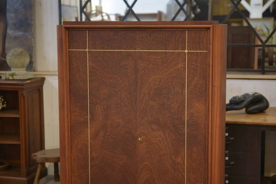 Armadio Art Déco in mogano, firmato A. Bicchierini, anni '40. – Ottone, Art Deco (photo 12 of 14)