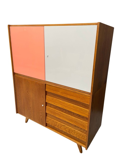 U-450 Cabinet in Oak by Jiří Jiroutek for Interiér Praha, Czechoslovakia, 1960s