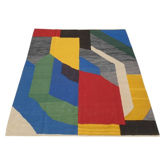 Tappeto Arazzo Sonia Delaunay Olympie 1970 | Lana Tessuta a Mano | 176×247 Cm – Tappeti, Wool (photo 5 of 13)