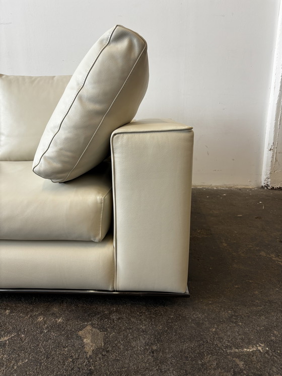 Image 1 of Minotti Hamilton designbank, leren sofa, zo goed als nieuw.