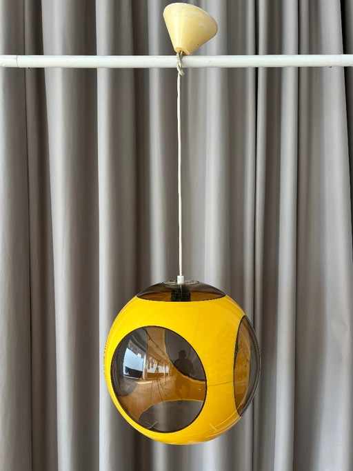 Lámpara colgante vintage de los años 70 con forma de ojo de insecto gigante, estilo era espacial – Lámpara (photo 2 of 14)