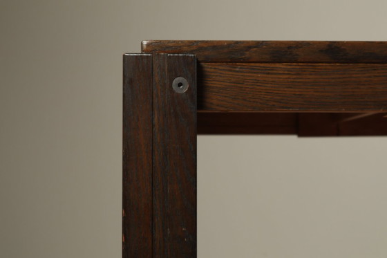Image 1 of Extendable Oak Dining Table by AZS Meubelen, Netherlands, 1970s