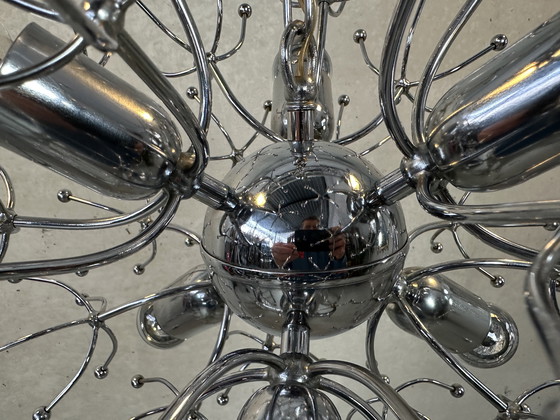 Image 1 of 2x Vintage Sputnik 'Dandelion' Pendant Lamp