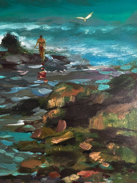 Image 1 of Seashore with People