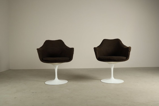 Image 1 of Paar originele Tulip-fauteuils van Eero Saarinen voor Knoll International, jaren 60