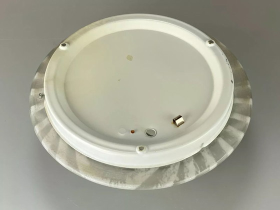 Image 1 of 70s Peill & Putzler Plafoniere ceiling lamp glass space design lamp 70s