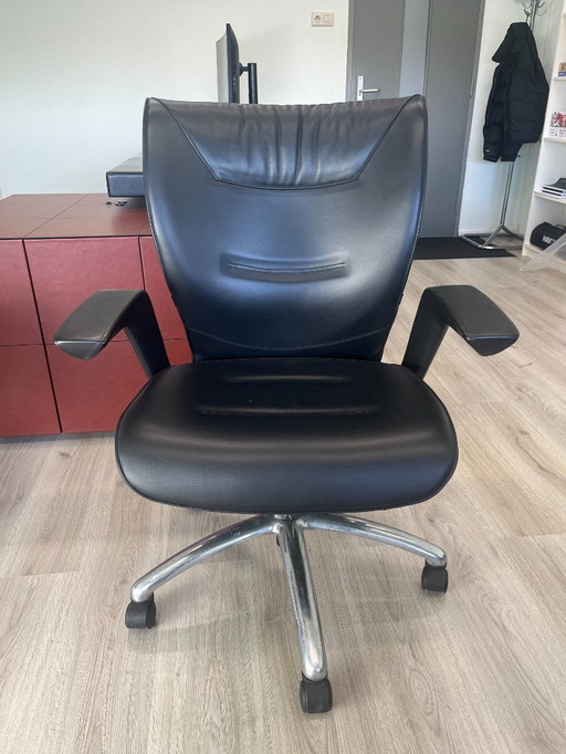 2x Poltrona Frau „Brief Meeting“ Design-Bürostühle – Emilio Ambasz – Italienisches Design