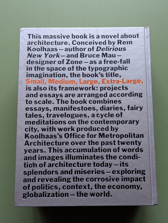 Image 1 of S,M,L,XL by O.M.A Rem Koolhaas and Bruce Mau, 1995