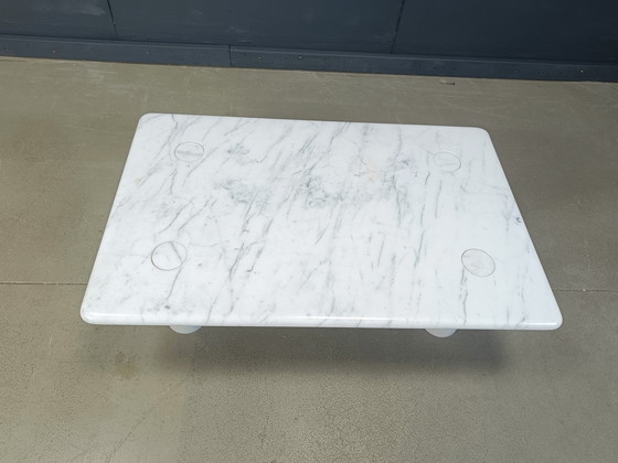 Image 1 of Table basse en marbre de Carrare Angelo Mangiarotti pour Up&Up, Italie