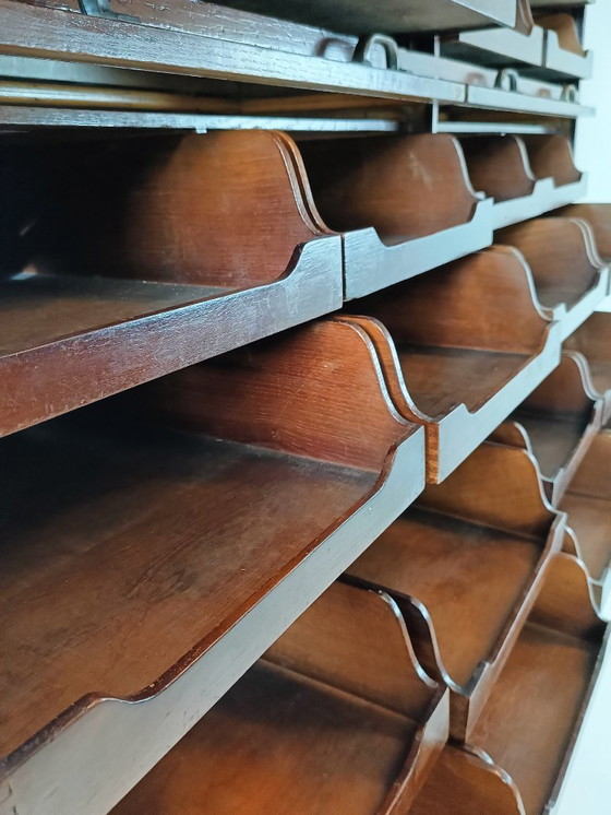 Image 1 of Vetrina per merceria inglese con cassetti in vetro