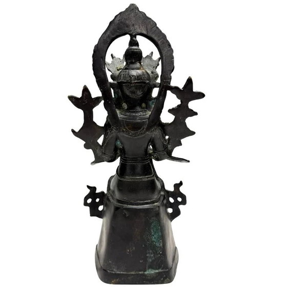 Maitreya Bodhisattva Chino en Postura Devocional – Bronce Dorado, lote 445 – Esculturas, Bronze (photo 5 of 10)