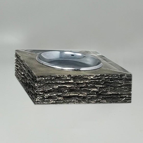 Image 1 of 1970s Gorgeous Brutalist Smoking Set. Made in Italy