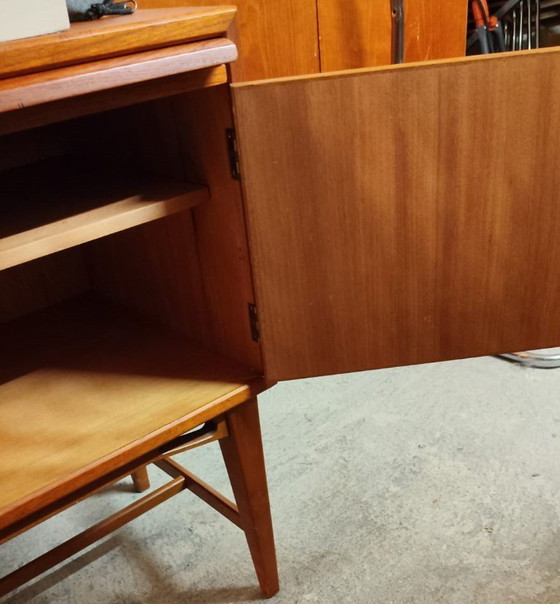 Image 1 of Credenza scandinava vintage in teak con piano di scrittura, anni '60
