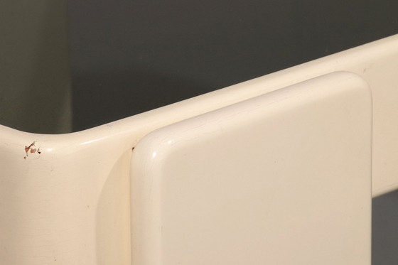 Image 1 of Stapeltische von Gianfranco Frattini für Cassina – Original cremeweißer Lack