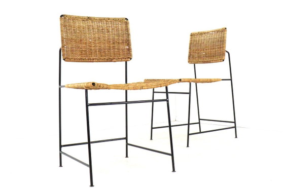 Maria Witzemann For Wilde Und Spieth SW88 Chair | 2 Pieces Available Vintage – Dining chairs, Metal, Wicker (photo 19 of 20)