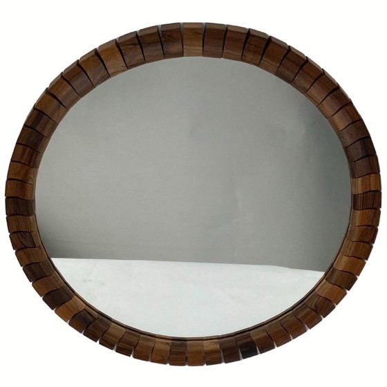 Image 1 of Mid-Century Danish Teak & Rosewood Mirror, 1960S