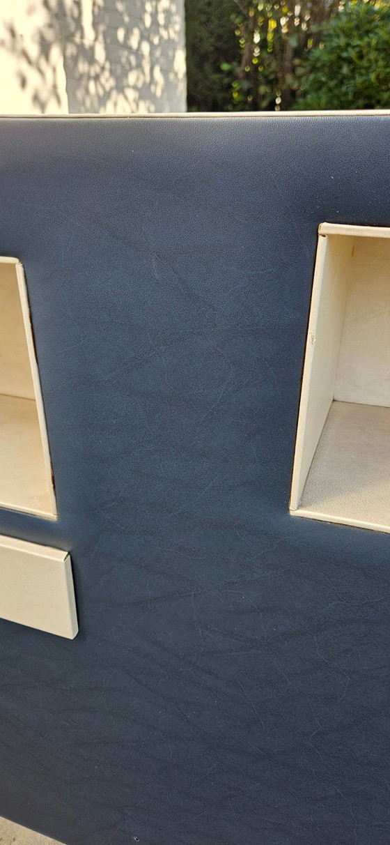 Vintage alert! Midcentury Space Age headboard with 70s Auping bed frame, Bedroom accessories, Metal, Wood (photo 10 of 48)