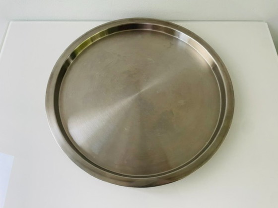 Image 1 of Bandeja/plato de servir de diseño de acero inoxidable