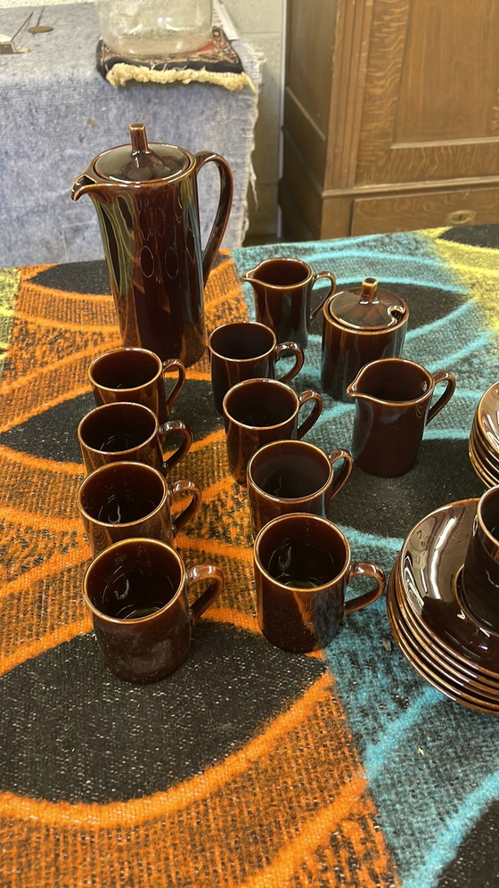 Cafetera y tazas de vajilla retro – Loza, Porcelain (photo 5 of 5)