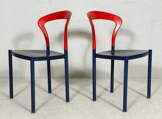 Image 1 of HARTMUT LOHMEYER. per Kusch+Co, set di 4 sedie/sedie Lotus, Germania, anni '80