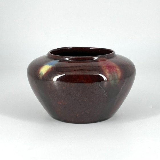 Image 1 of Theodor Keerl Art Nouveau ceramic cachepot / vase – Art Nouveau, approx. 1900–1920