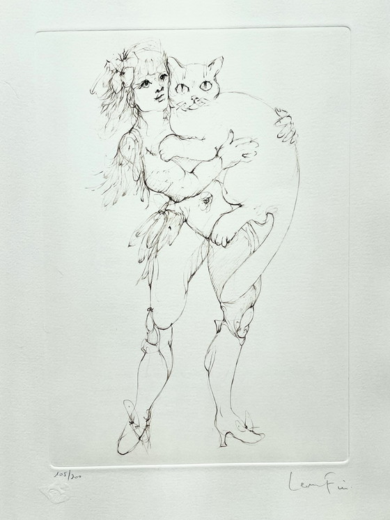 Image 1 of Leonor Fini, Rare Lithograph on Arches Paper, Circa 1980