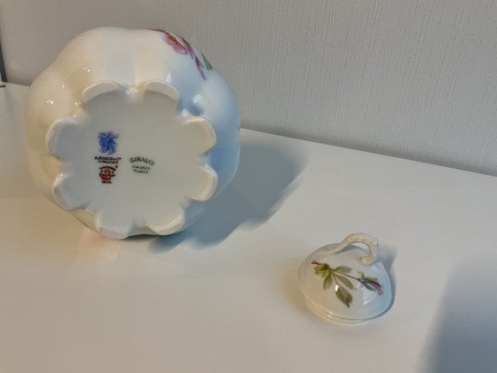 Image 1 of Vintage porcelain chocolate pot with lid (Limoges)