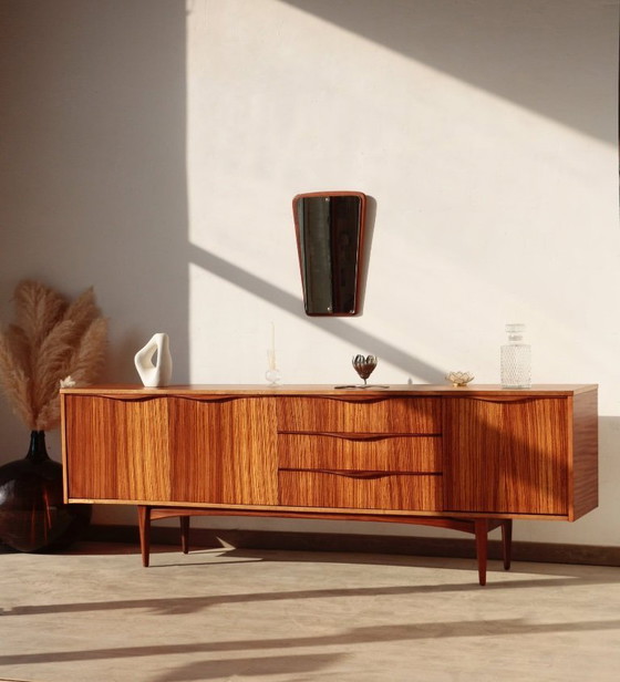 Image 1 of Credenza vintage in teak e zebrano – Elliots of Newbury, anni '60