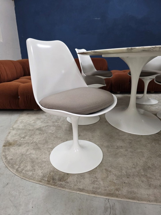 Table de salle à manger Knoll International originale + 6 chaises Tulipe – Salles à manger complètes (photo 8 of 12)