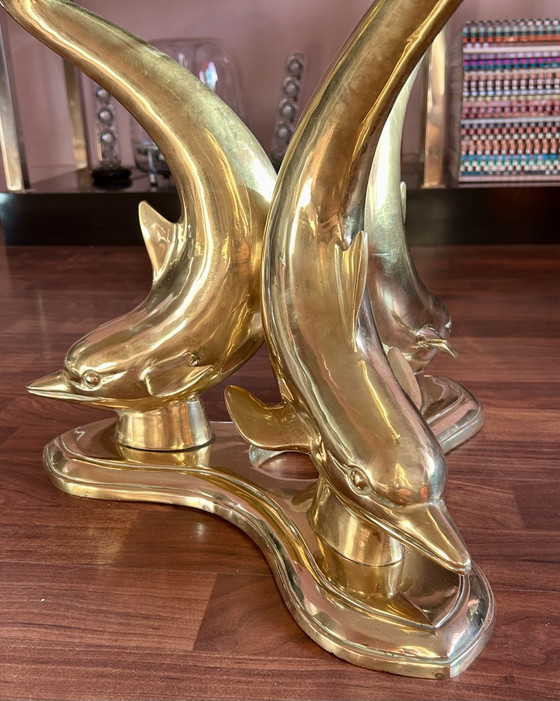 Mesa de centro estilo Hollywood Regency – vintage, Mesas de centro, Glass, Metal (photo 4 of 5)