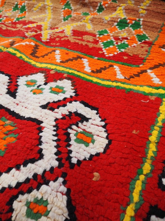 Image 1 of Tapis Boujaad marocain vintage « Salomé » | Tapis berbère noué à la main | 263 × 148 cm