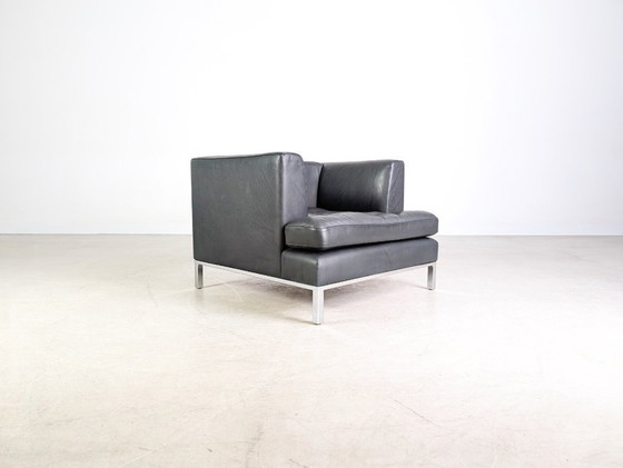 Image 1 of Originele de Sede DS-0040 lederen design fauteuil, zwart